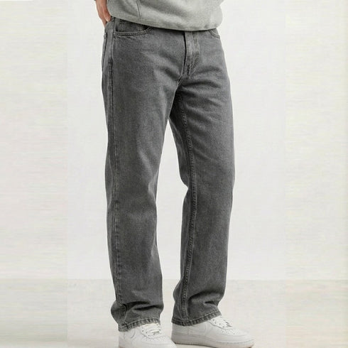 Regular Fit Denim Jeans For Men’s Classic Grey