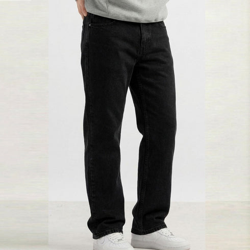 Regular Fit Denim Jeans For Men’s Washed Black