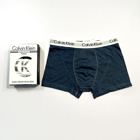 Men’s Boxers Cotton Stretch Trunks – Classic 3-Pack (Black, Grey, Blue)