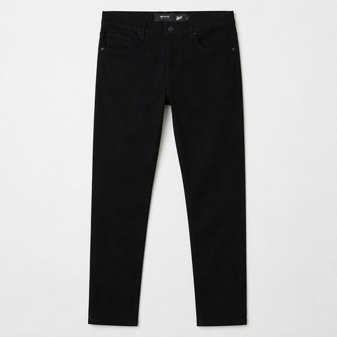 Regular Fit Denim Jeans For Men’s Classic Deep Black