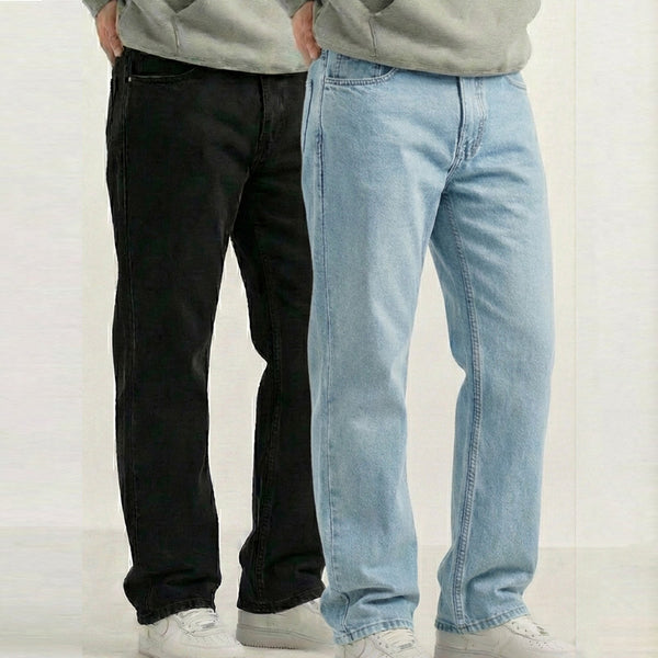 Pack of 2 Denim Jeans For mens Regular Fit Jeans