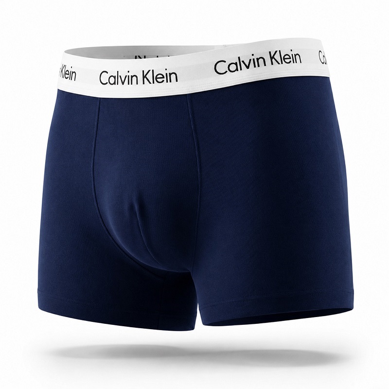 Calvin Klein Men’s Cotton Stretch Trunks – Classic 3-Pack (Black, Grey, White) - Image 7