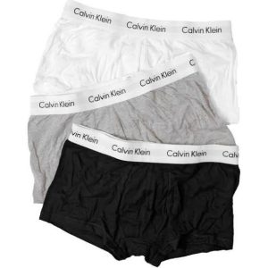 Alternative view of Calvin Klein Men’s Cotton Stretch Trunks – Classic 3-Pack (Black, Grey, White)