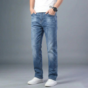 men’s all day comfort straight leg jeans – heritage blue