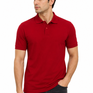 Men’s Classic Red Polo Shirt – Premium Cotton Comfort