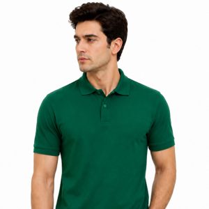 Men’s Classic Green Polo Shirt – Premium Cotton Comfort