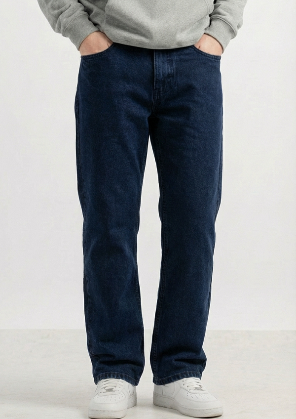 Men’s Premium Regular Fit Jeans Pack of 2 – Dark Blue Classic Denim Set - Image 2