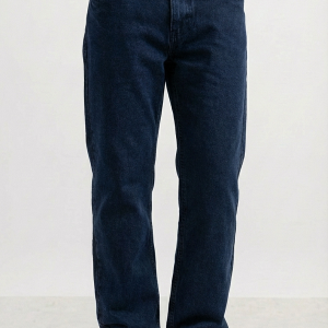 Men’s Premium Dark  Indigo Relaxed Straight-Fit Jeans
