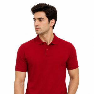 Men’s Classic Red Polo Shirt – Premium Cotton Comfort