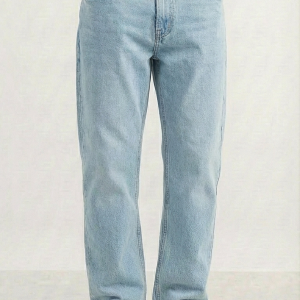 Classic Light-Wash Relaxed Fit Denim Jeans