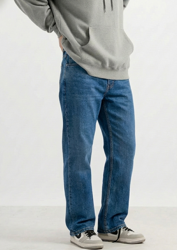 Men’s Classic Denim Pack of 2 – Regular Fit Jeans (Dark Gray & Blue) - Image 3