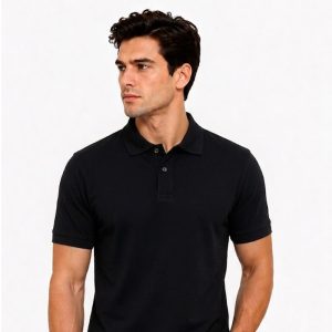 Men’s Premium Black Polo T-Shirt – Classic Smart Casual Wear
