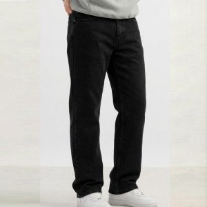 Alternative view of Regular Fit Denim Jeans For Men’s Washed Black