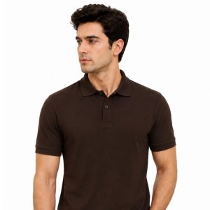 Men’s Classic Brown Polo T-Shirt – Soft Premium Casual Wear