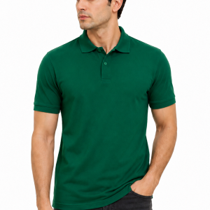 Men’s Classic Green Polo Shirt – Premium Cotton Comfort
