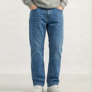 Regular Fit Denim Jeans For Men’s Light-Blue
