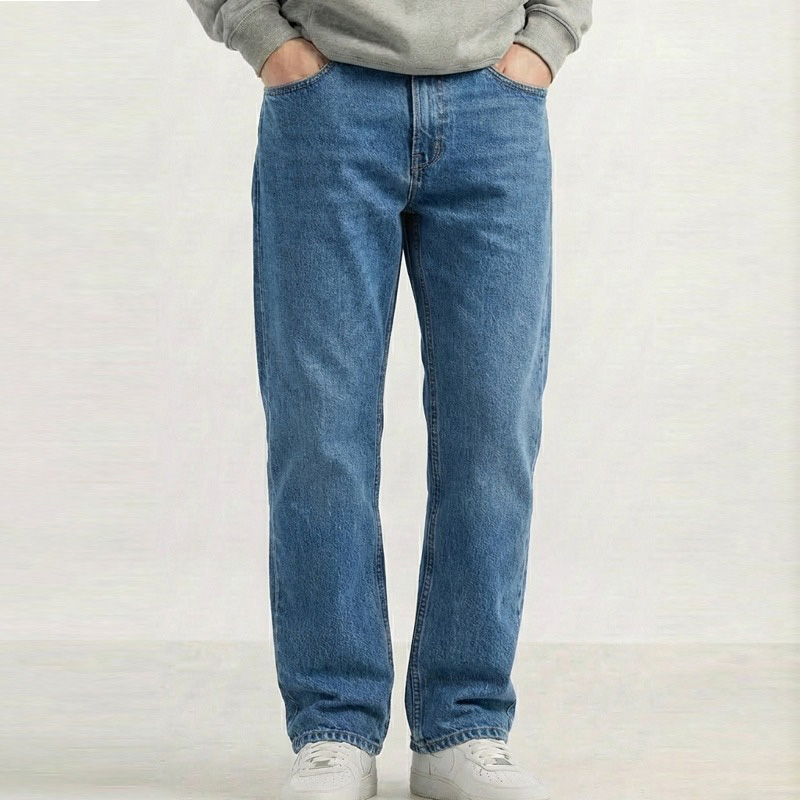 Regular Fit Denim Jeans For Men’s Light-Blue