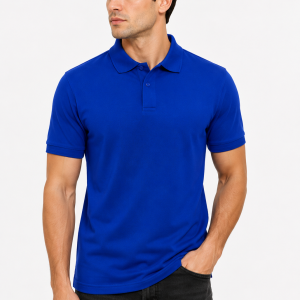 Royal Blue Premium Polo T-Shirt for Men – Soft Cotton Casual Fit