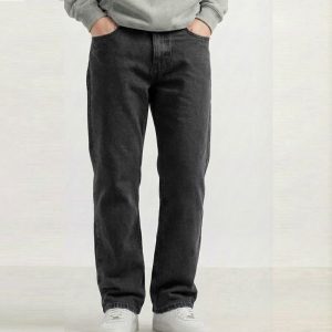 Regular Fit Denim Jeans For Men’s Charcoal Grey