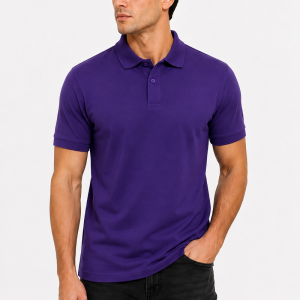 Men’s Premium Slim Fit Purple Polo T-Shirt