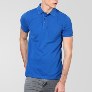 Royal Blue Premium Polo T-Shirt for Men – Soft Cotton Casual Fit