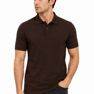 Men’s Classic Brown Polo T-Shirt – Soft Premium Casual Wear