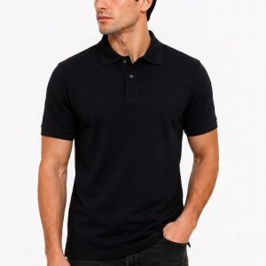 Men’s Premium Black Polo T-Shirt – Classic Smart Casual Wear