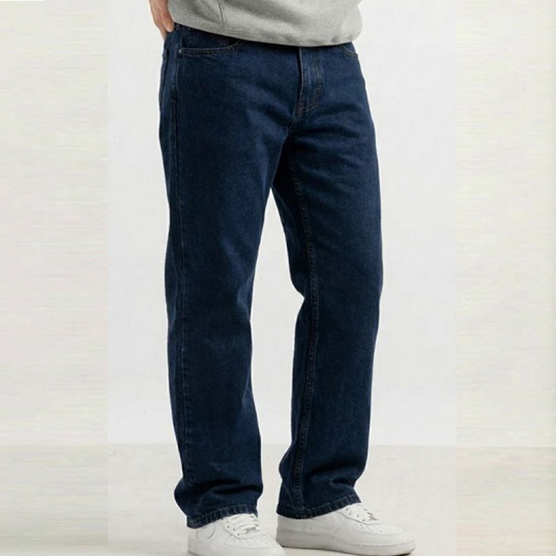 Regular Fit Denim Jeans For Men’s Dark Indigo - Image 2