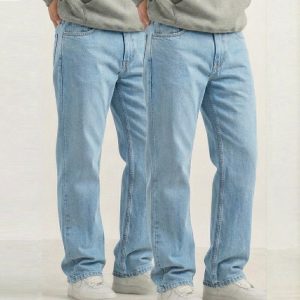 Men’s Premium Light Blue Denim Pack of 2 – Regular Fit Jeans