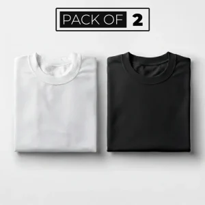 Pack of 2 - Cotton Round Neck Tees